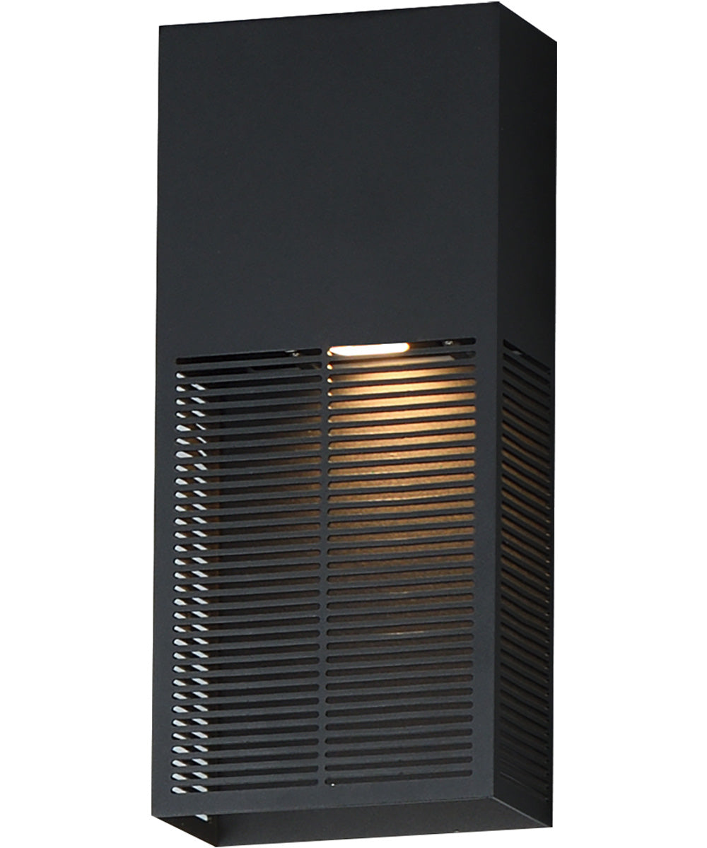 Grate 14 inch LED Outdoor Wall Sconce Black