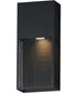 Grate 14 inch LED Outdoor Wall Sconce Black