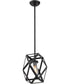8"W Zemi 1-Light Pendant Black