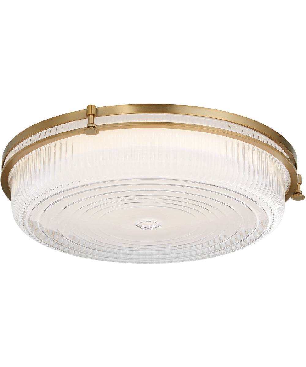 Emory 1-light Ceiling Flush Mount Brushed Brass