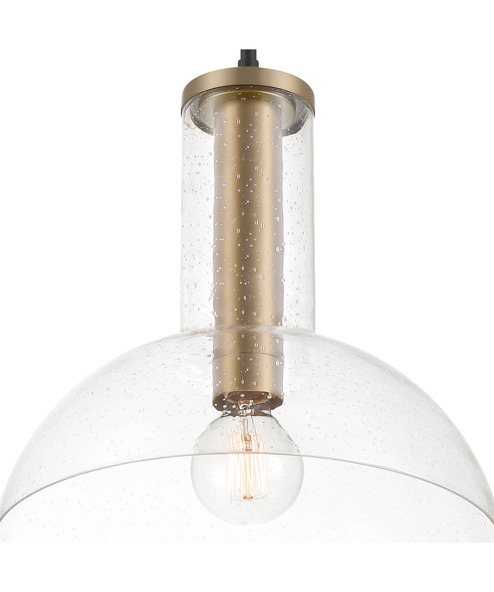 Nova 1 Light Pendant Matte Black