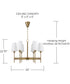 Leland 6-Light Chandelier Aged Brass