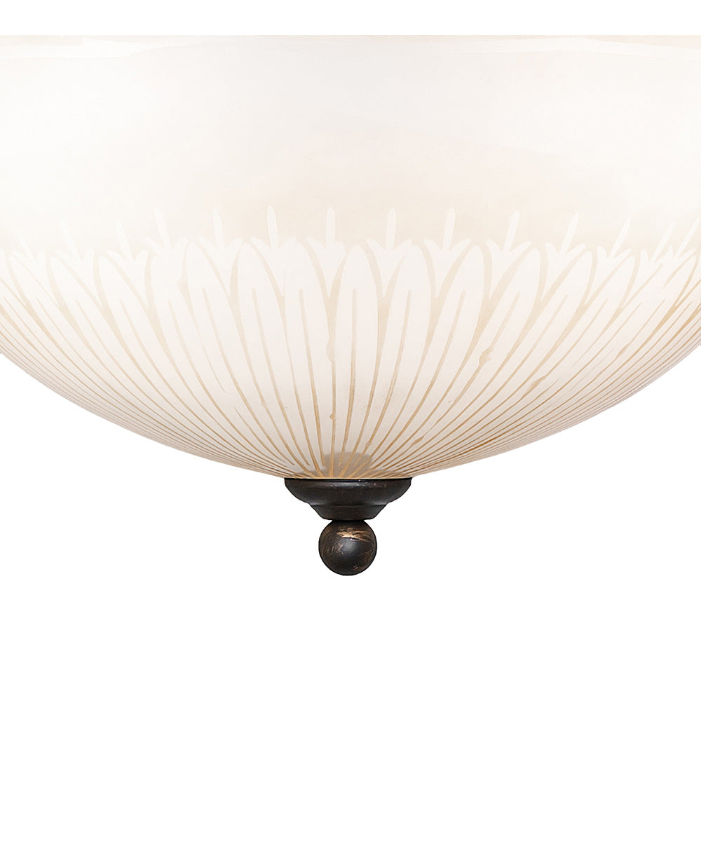 18" Wide Ovum Aquinum Flush Mount