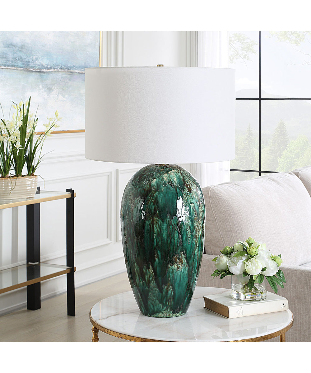 Ceralene Green Table Lamp