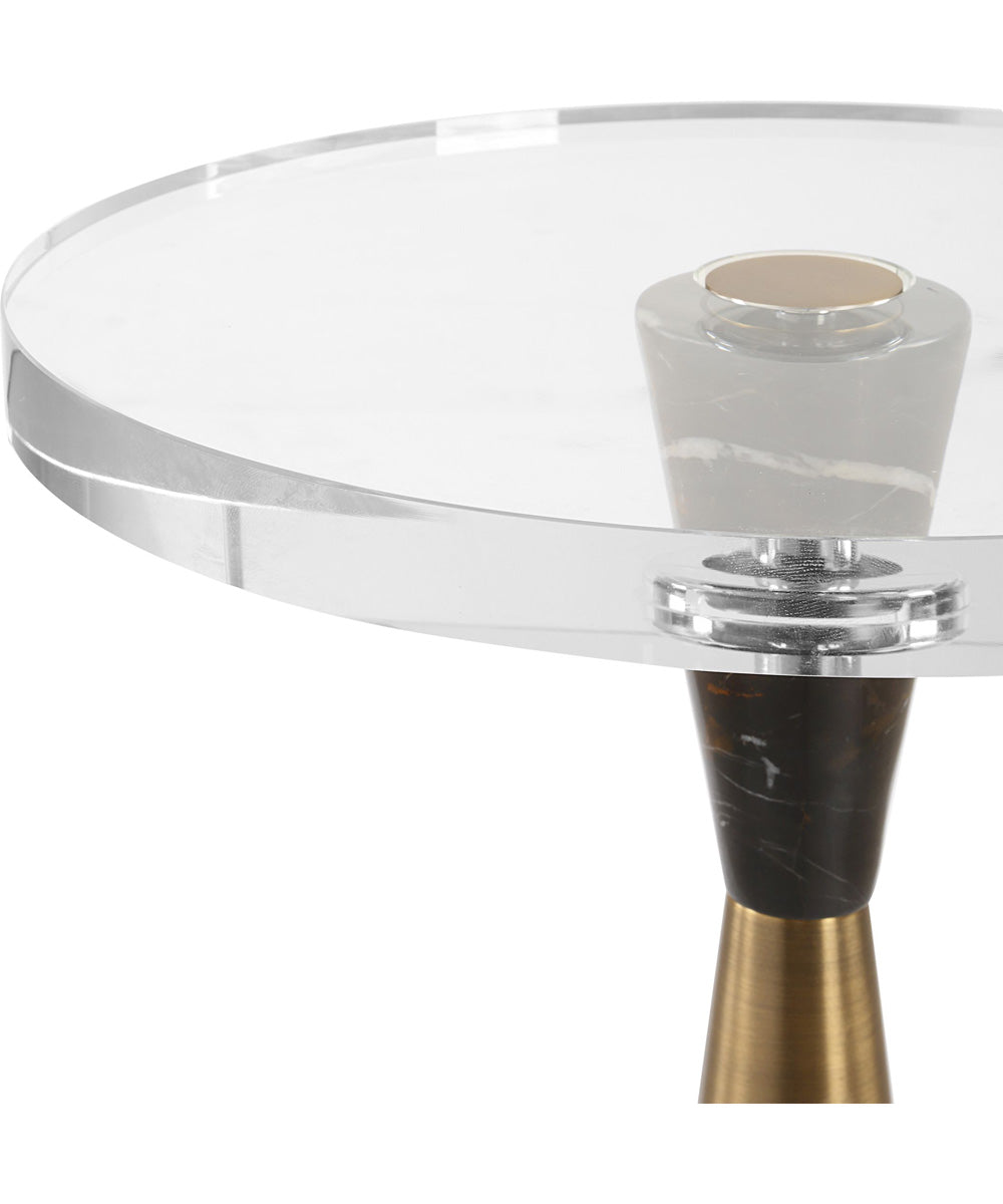 Holton Tapered Brass Accent Table