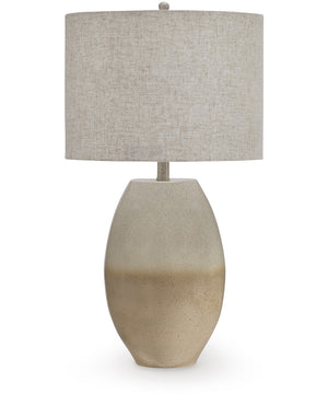 Linas Metal Table Lamp Cream/Beige