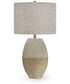 Linas Metal Table Lamp Cream/Beige
