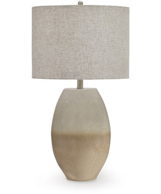 Linas Metal Table Lamp Cream/Beige
