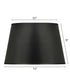 (7x10) (9x14) x 9 Black/Opaque Gold Foil Tapered Oval Hardback Lampshade