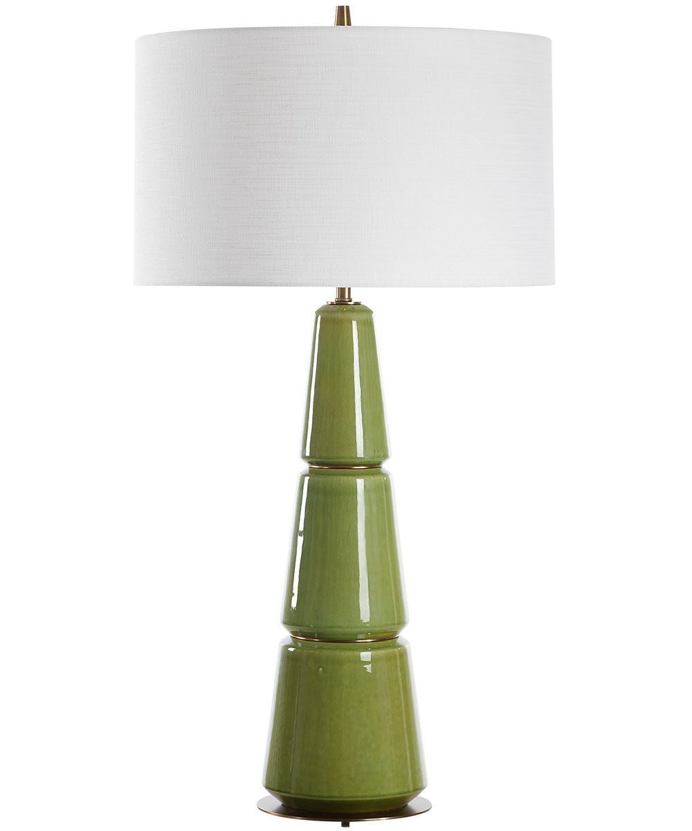 Mendell Moss Green Table Lamp