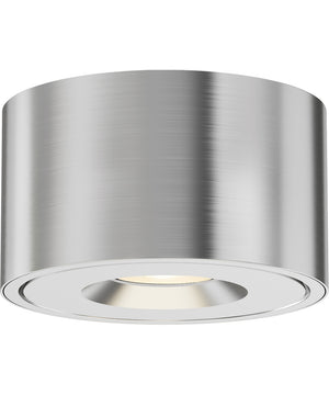 Fulcrum LED Flush Mount w Gimbal Brushed Aluminum