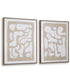 Waldett Wall Art Set Set of 2 Beige/White