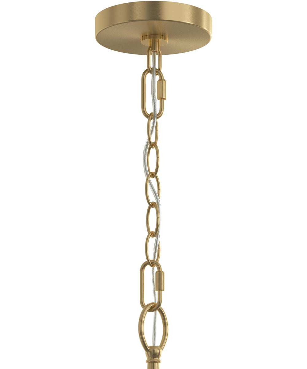 Jheni 3-Light Chandelier with Clear Glass Shades Brushed Gold