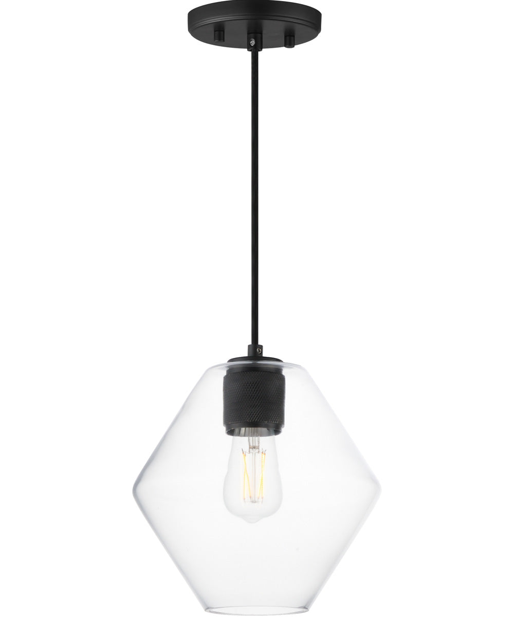 Geode Medium Pendant Black