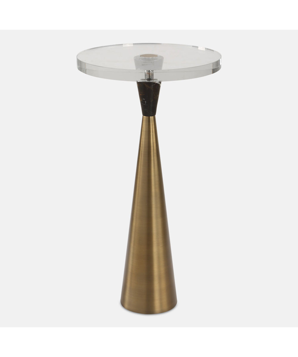 Holton Tapered Brass Accent Table