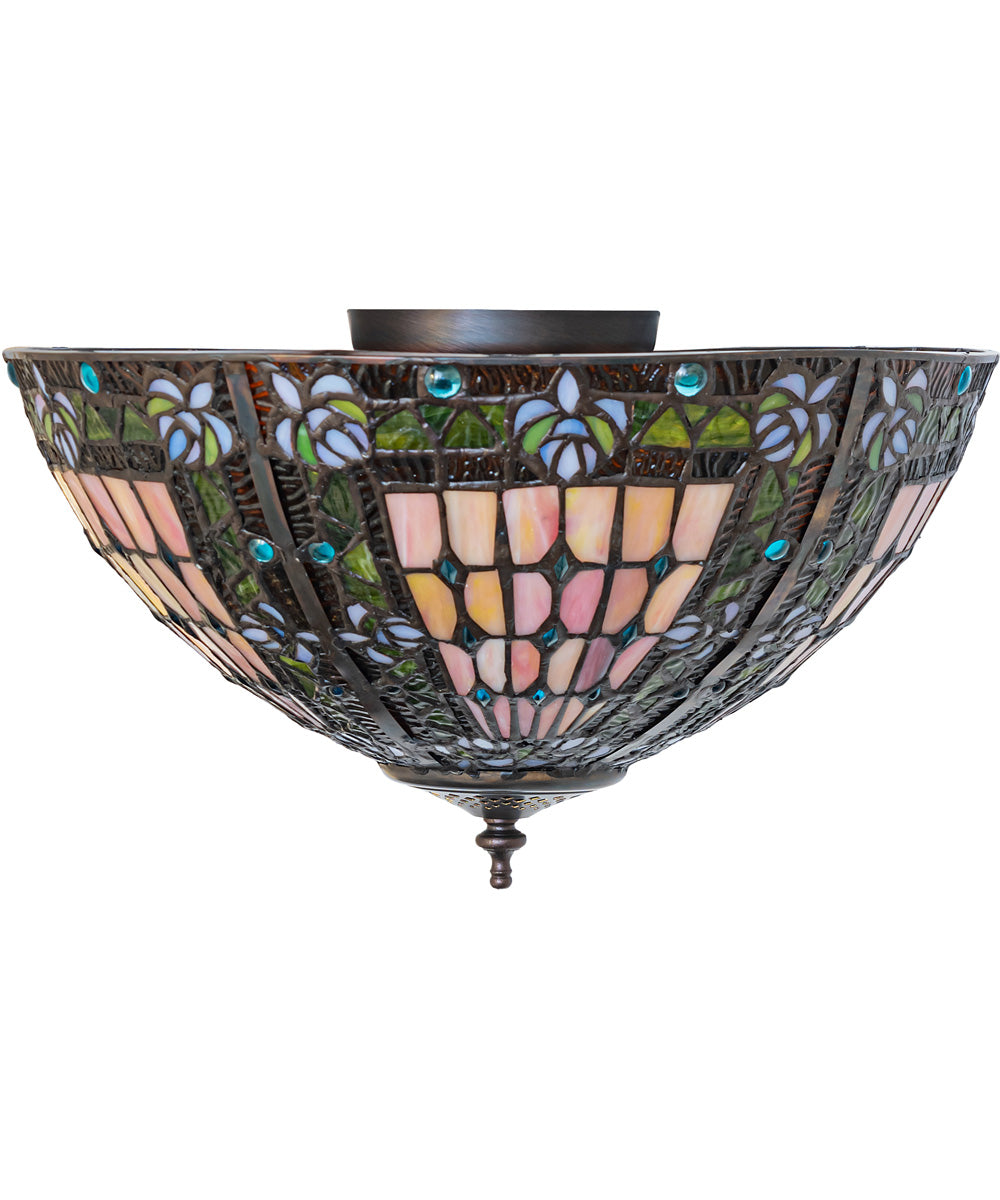 16" Wide Fleur-de-lis Flushmount