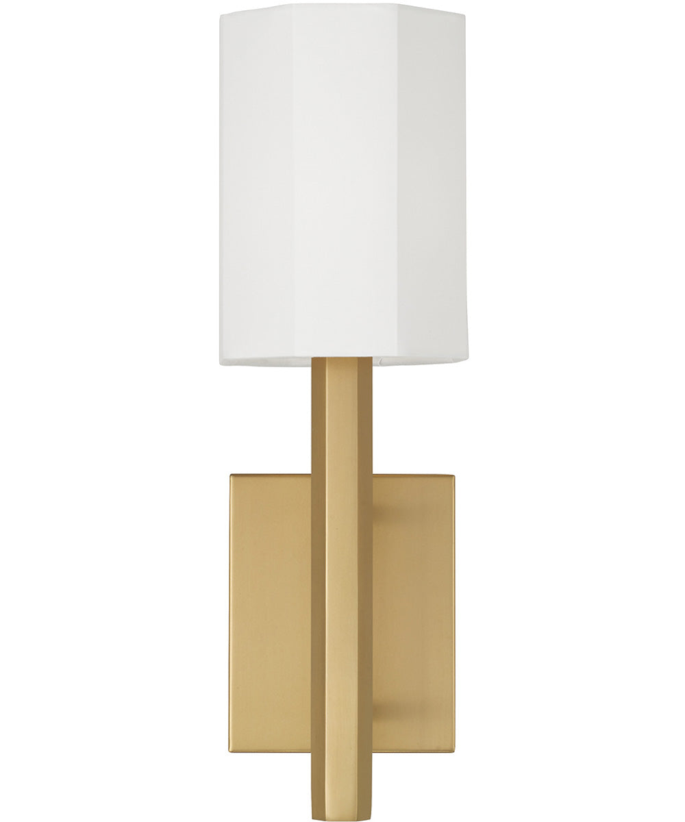 Adrian 1-Light Sconce Aged Brass