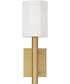 Adrian 1-Light Sconce Aged Brass