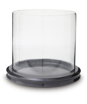 Saskia Candle Holder Clear/Black