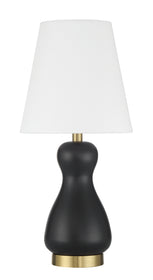 Gloria  1-Light Lighting Flat Black/Satin Brass