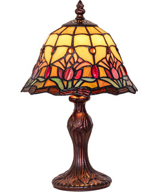 13.5" High Colonial Tulip Accent Lamp