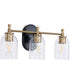 Council 3-Light Lighting Flat Black/Satin Brass