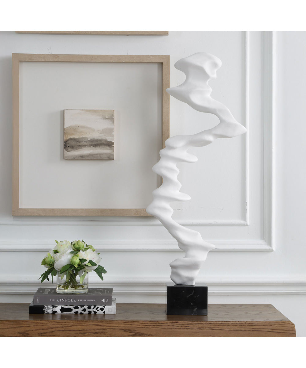 Flux Indoor-Outdoor White Sculpture