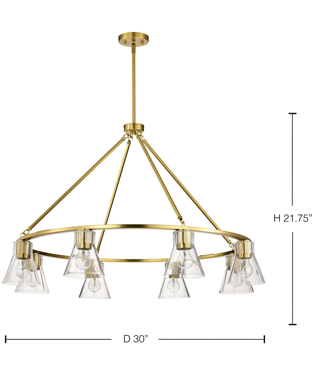 Gianna 6-Light Chandelier Vintage Brass