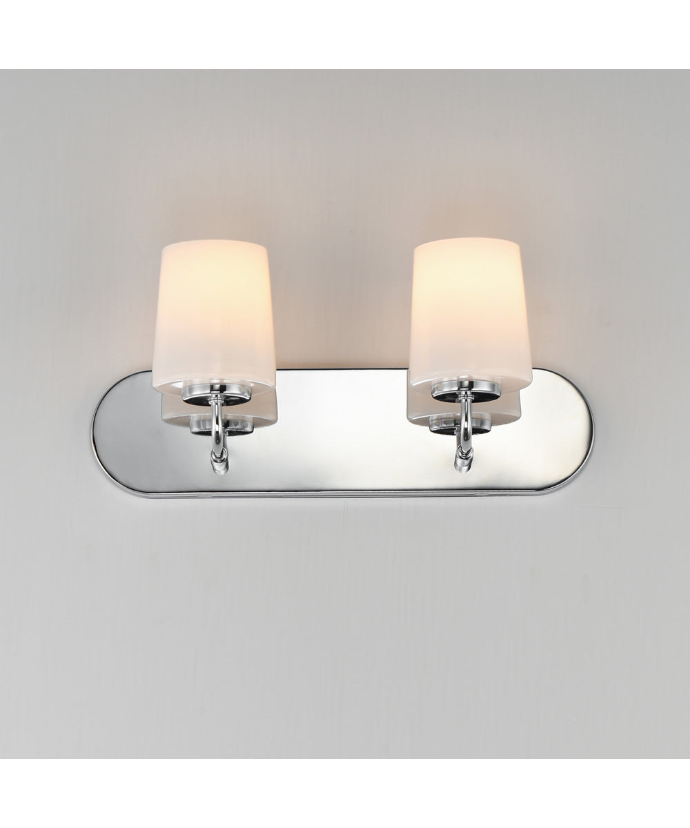 Durham 2-Light Strip Bath Vanity Polished Chrome
