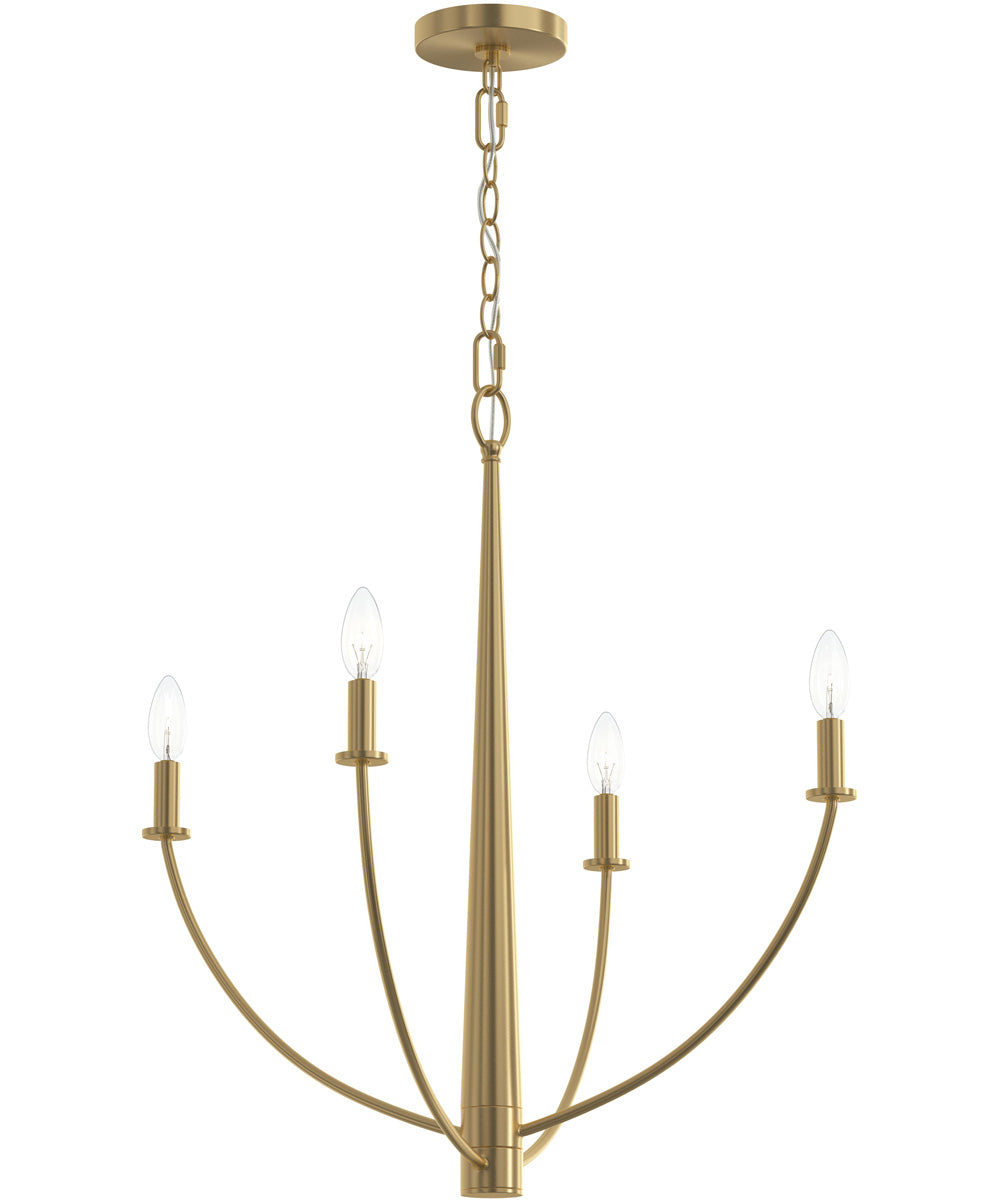 Jheni 4-Light Medium Chandelier Brushed Gold