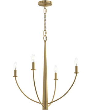 Jheni 4-Light Medium Chandelier Brushed Gold