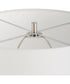 Quinn White & Silver Table Lamp