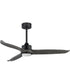 Woodwind 52 inch Solid Wood Blade Fan w LED Light Kit Black