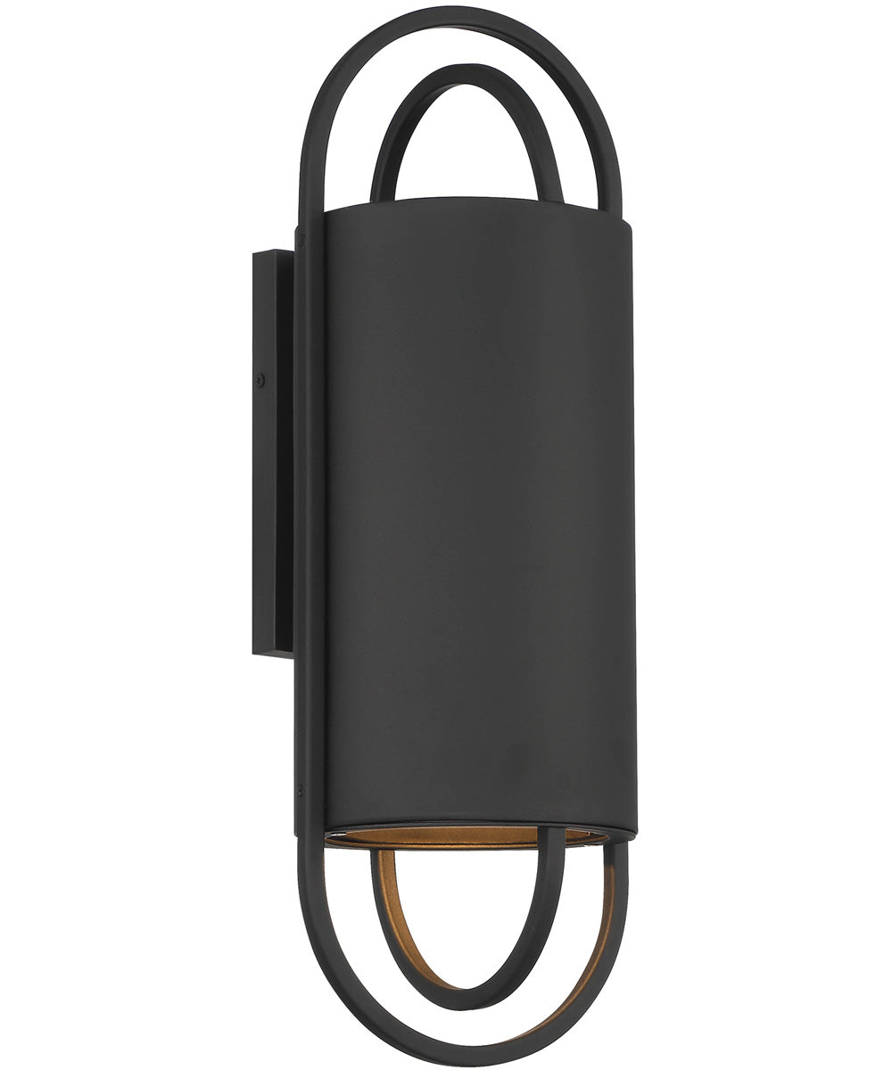 Nightfall 1 Light Wall Lantern Black