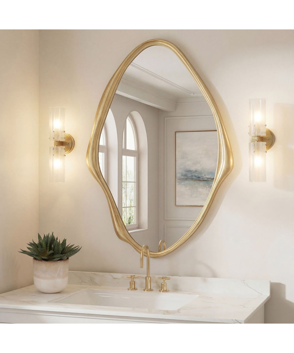 Aster Abstract Gold Mirror