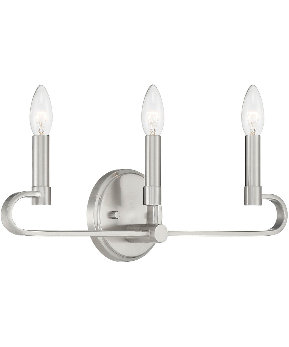 Summit 3 Light Vanity Brushed Nickel