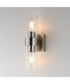 Livingston 2-Light Sconce Satin Nickel