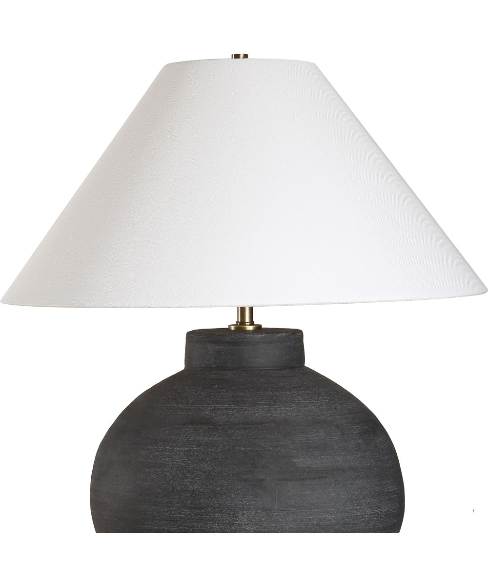 Tramore Rustic Charcoal Table Lamp