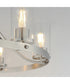 Livingston 6-Light Chandelier Satin Nickel