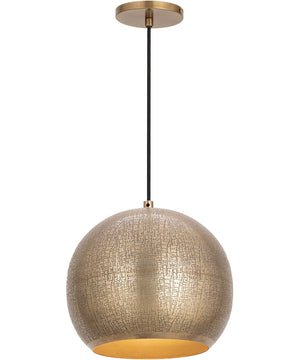 Aurelia 10 inch 1-Light Pendant Weathered Brass