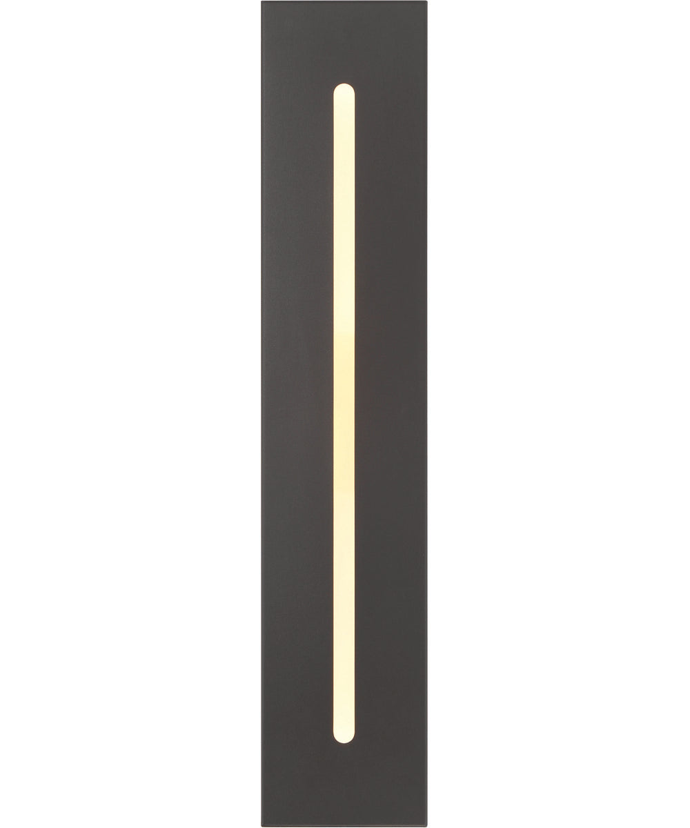 Profiled 1-Light Outdoor Lighting Textured Black