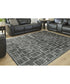 Elderland Washable Large Rug Black/Gray