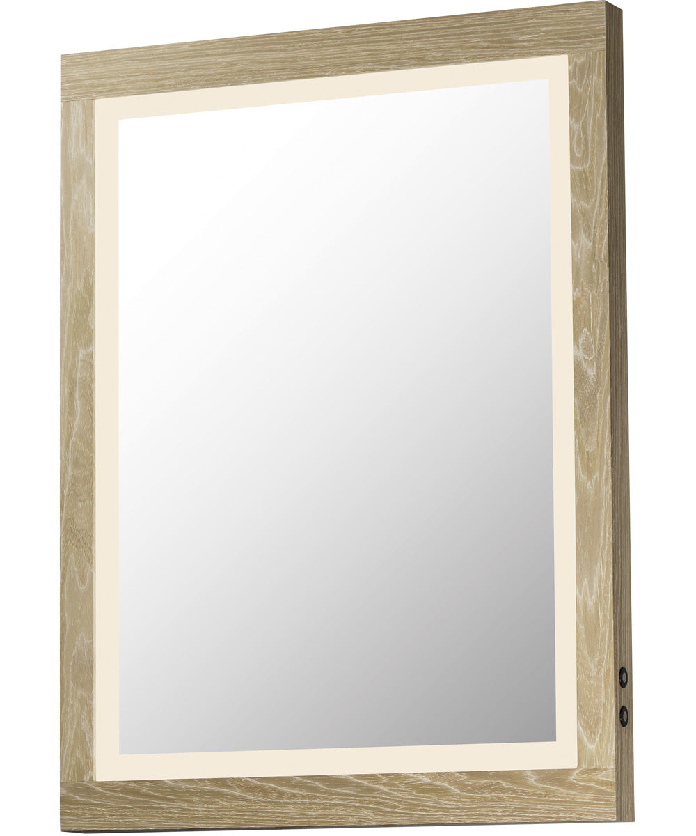 Sawyer 24 inchx32 inch Oak Framed LED Mirror Oak