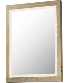 Sawyer 24 inchx32 inch Oak Framed LED Mirror Oak
