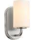 Rutherford 1-light Wall Mount Light Fixture Satin Nickel