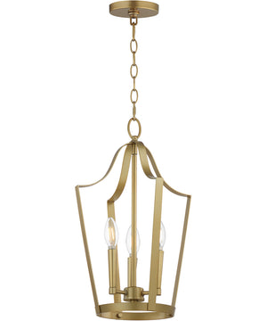 Arden 3-Light Pendant Natural Aged Brass