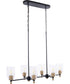 Council 6-Light Lighting Flat Black/Satin Brass