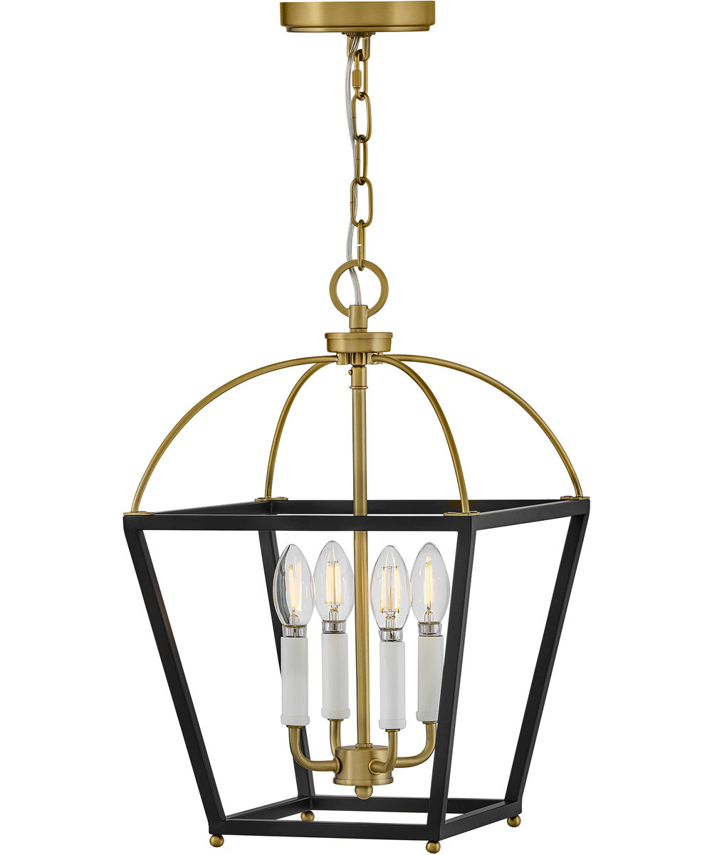 Tate 4-Light Medium Pendant in Black