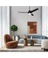 Cozy 52" 3-Blade Ceiling Fan 1-Light Fan Flat Black