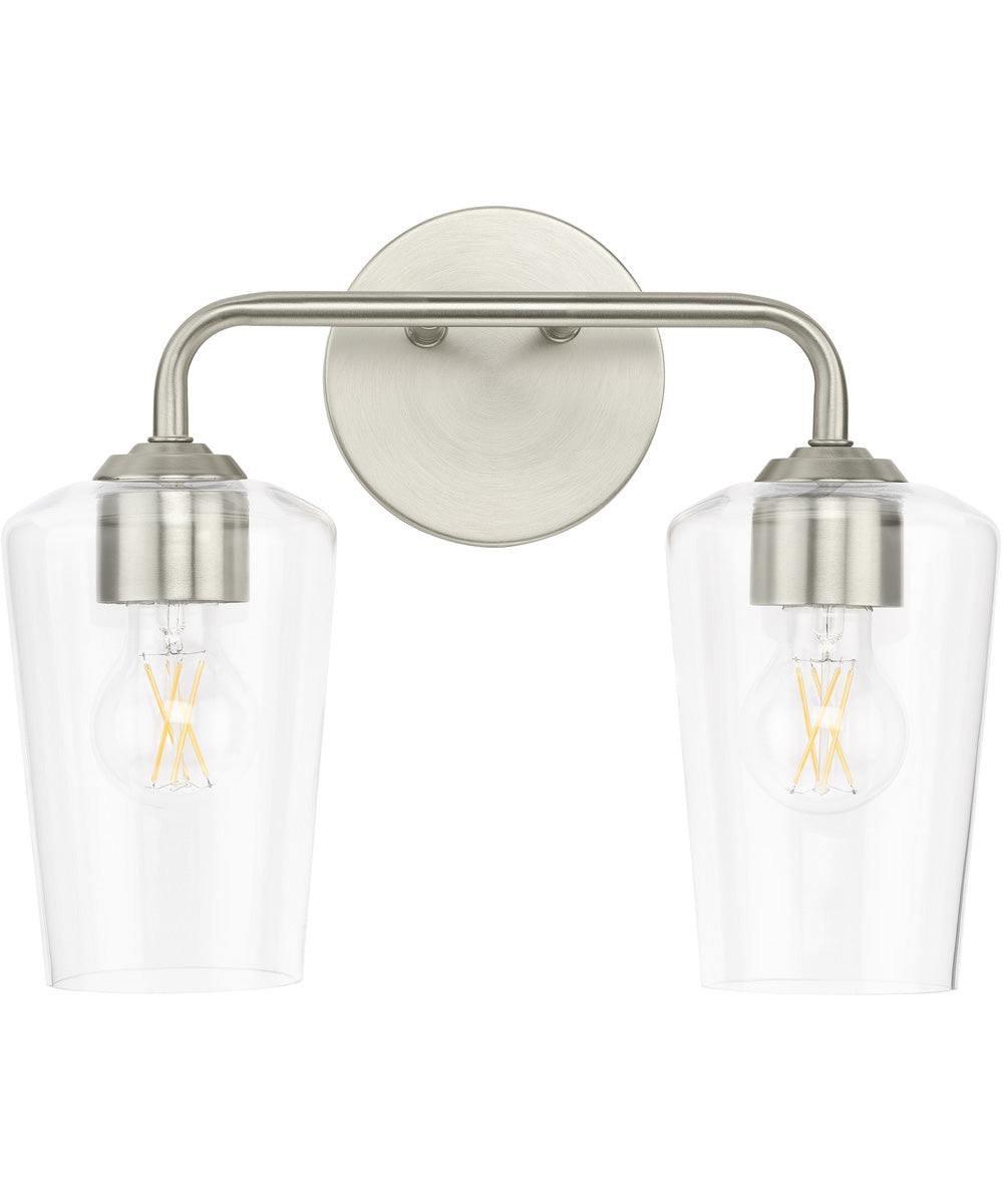 Celino 2-Light Bath & Vanity Brushed Nickel